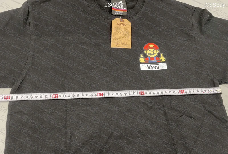 Vans Mario T-Shirt (with measurements) 2
