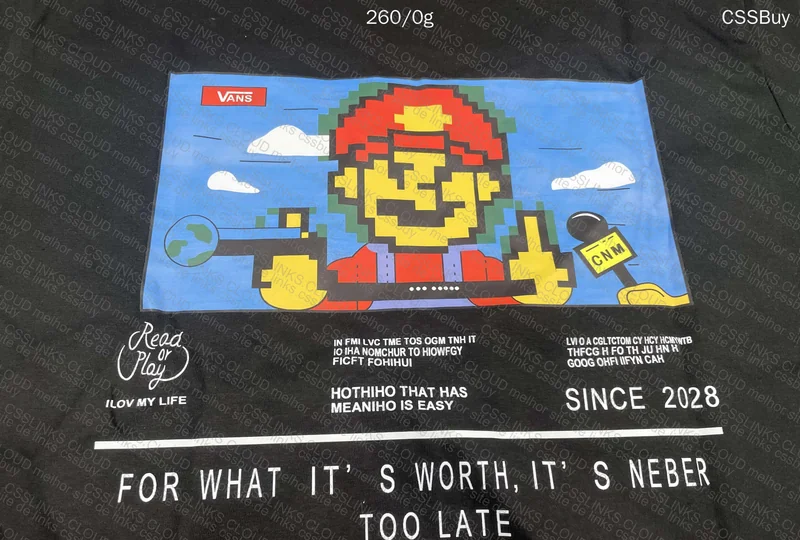 Vans Mario T-Shirt (with measurements) 7