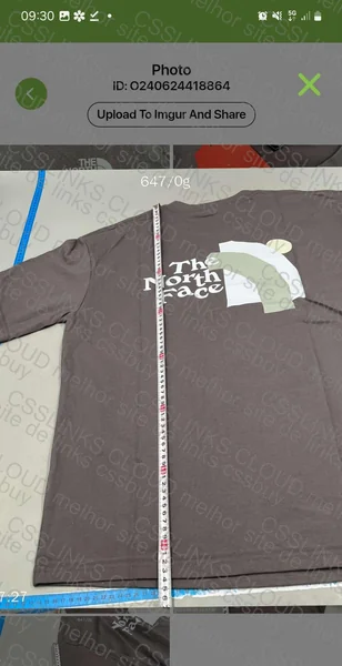 The North Face T-Shirts with Measurements 3