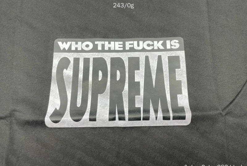 Camisete Supreme Who the f#ck is supreme 5