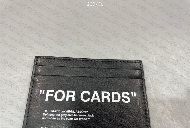 Card holder off white "for cards"