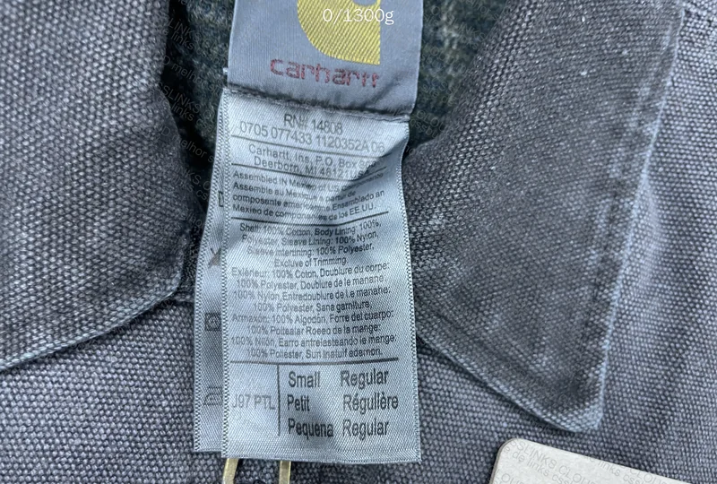 Carhartt Detroit Grey with Measurements 10