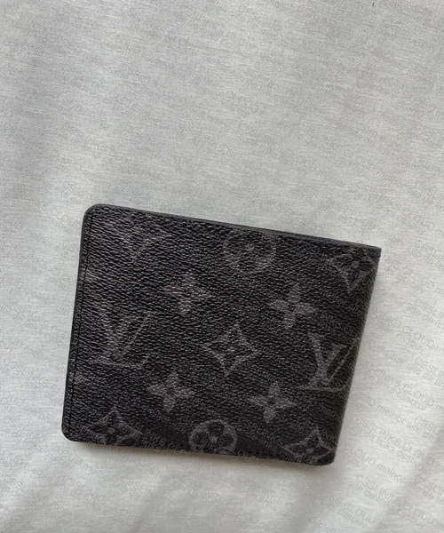 LV Louis Vuitton Monogram Black Wallet