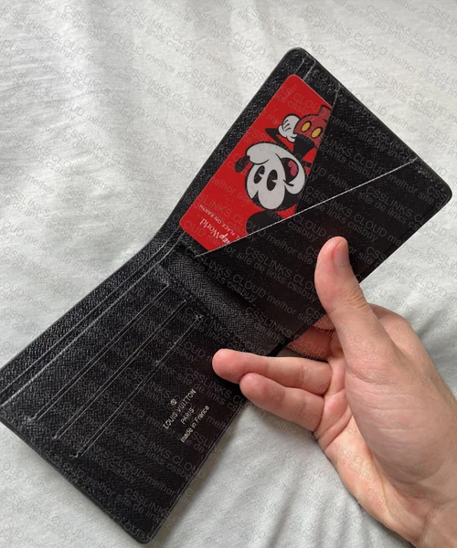 LV Louis Vuitton Monogram Black Wallet 3