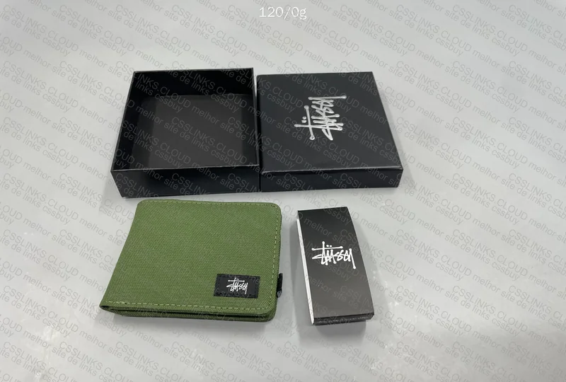 Green Stussy Wallet - 25Y 4