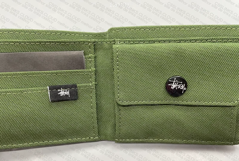 Green Stussy Wallet - 25Y 6