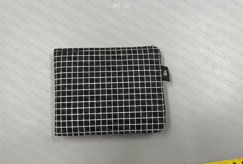 Stussy Black and White Checkered Wallet 2