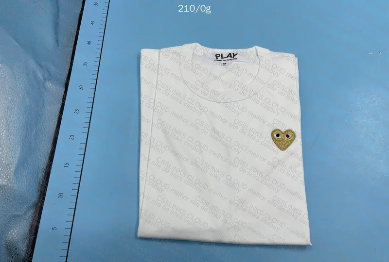 CDG White with Golden Heart