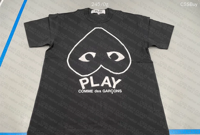 CDG Comme des Garçons PLAY Upside Down Logo T-Shirt - Black