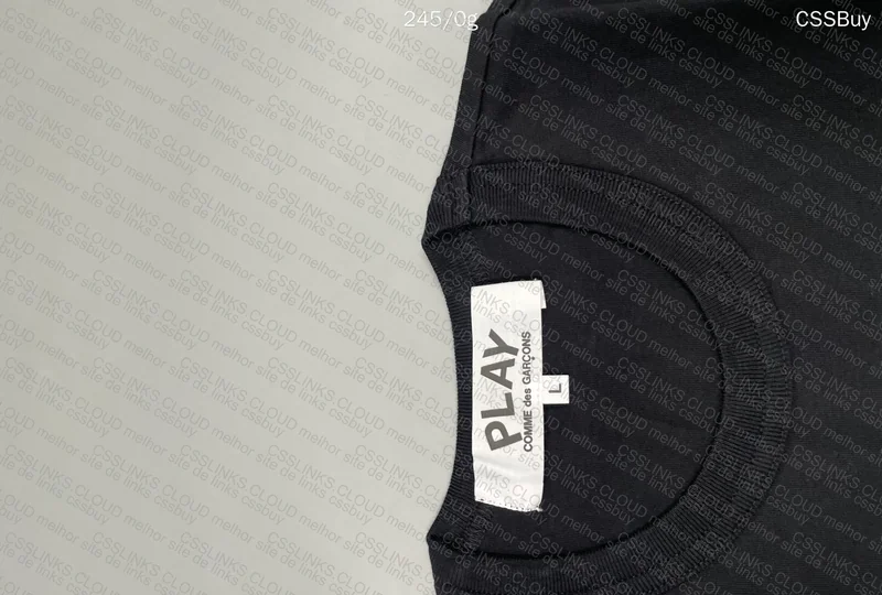 CDG Comme des Garçons PLAY Upside Down Logo T-Shirt - Black 2