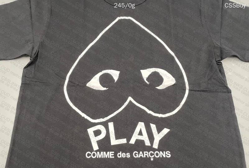 CDG Comme des Garçons PLAY Upside Down Logo T-Shirt - Black 4