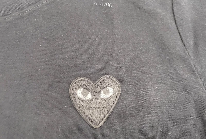 CDG Black with Black Heart 2