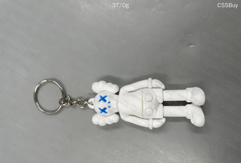 KAWS Blue and White Keychain