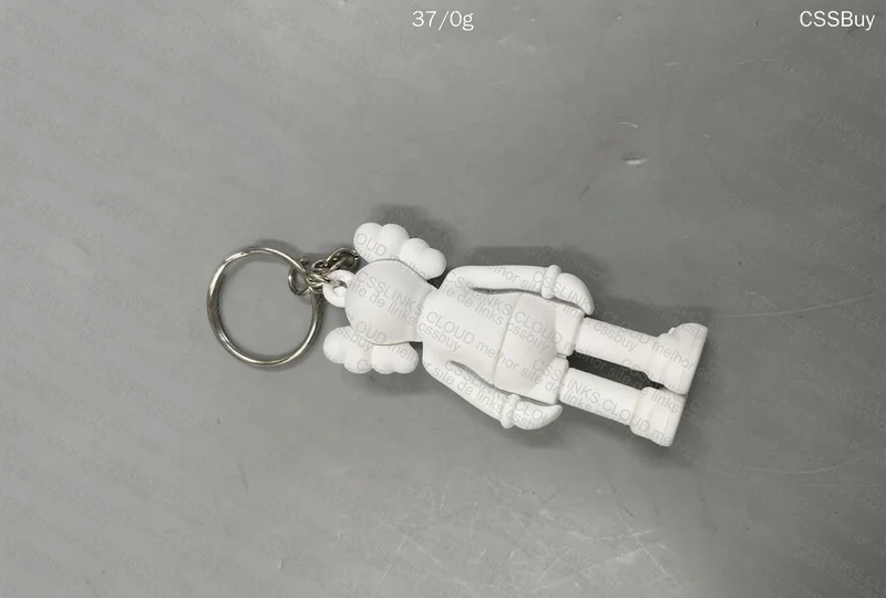 KAWS Blue and White Keychain 3
