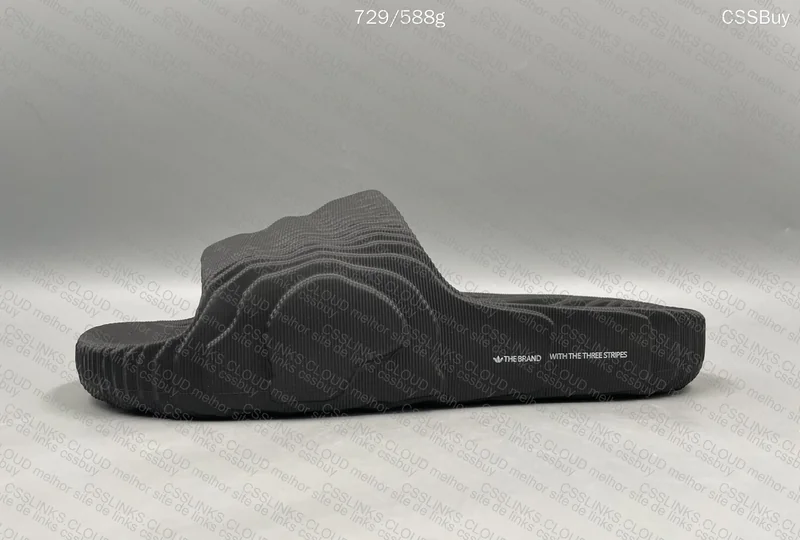 Adilette Black Slides 5