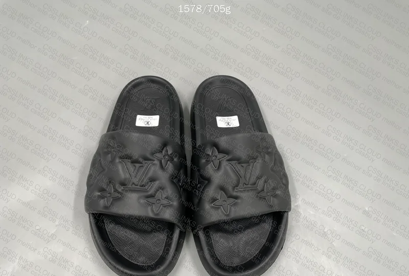 Louis Vuitton Black Slides 6