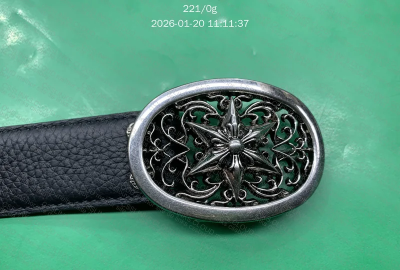 Chrome belt star buckle 2