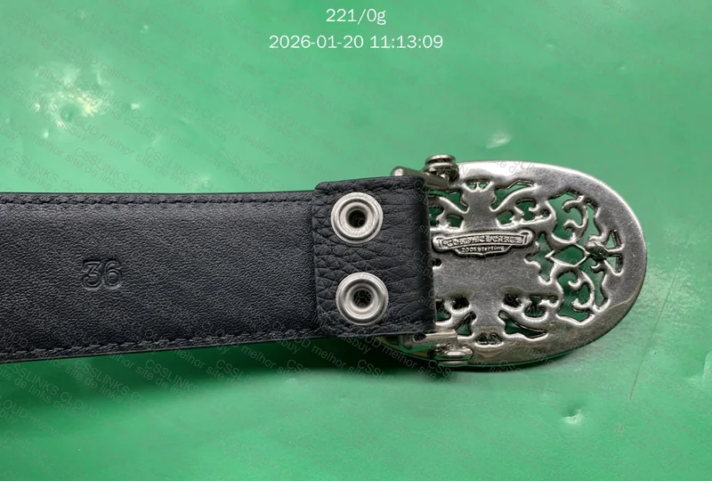 Chrome belt star buckle 3