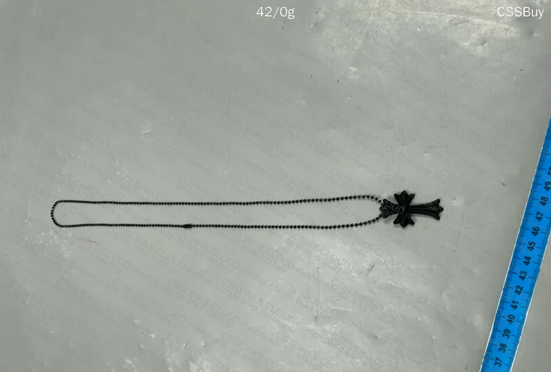 Chrome Hearts - Black Silicone CH Cross Necklace 2