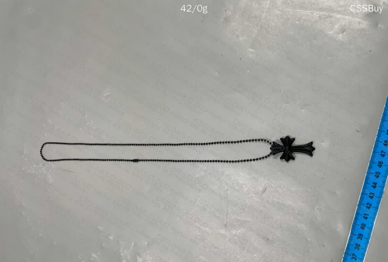 Chrome Hearts - Black Silicone CH Cross Necklace 3