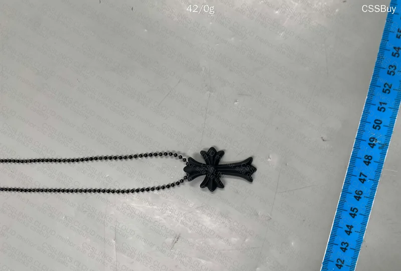 Chrome Hearts - Black Silicone CH Cross Necklace 4