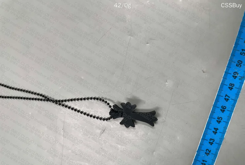Chrome Hearts - Black Silicone CH Cross Necklace 5