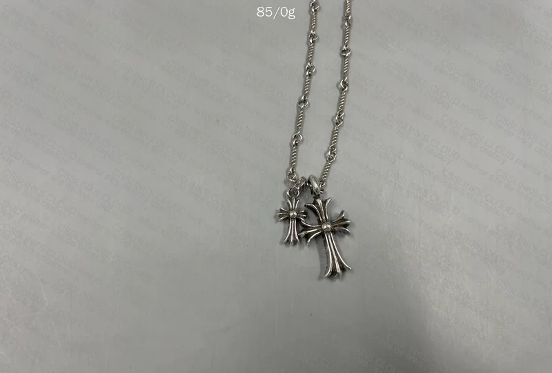 Chrome Hearts Double Cross Necklace 3
