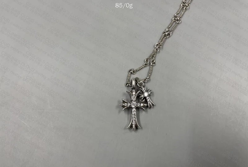 Chrome Hearts Double Cross Necklace 5