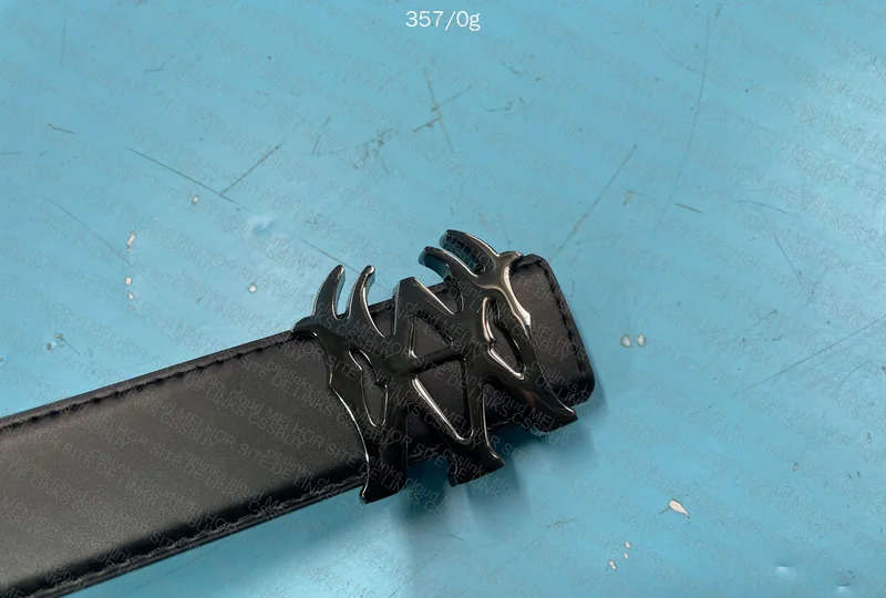 Amiri Black Buckle Belt 6