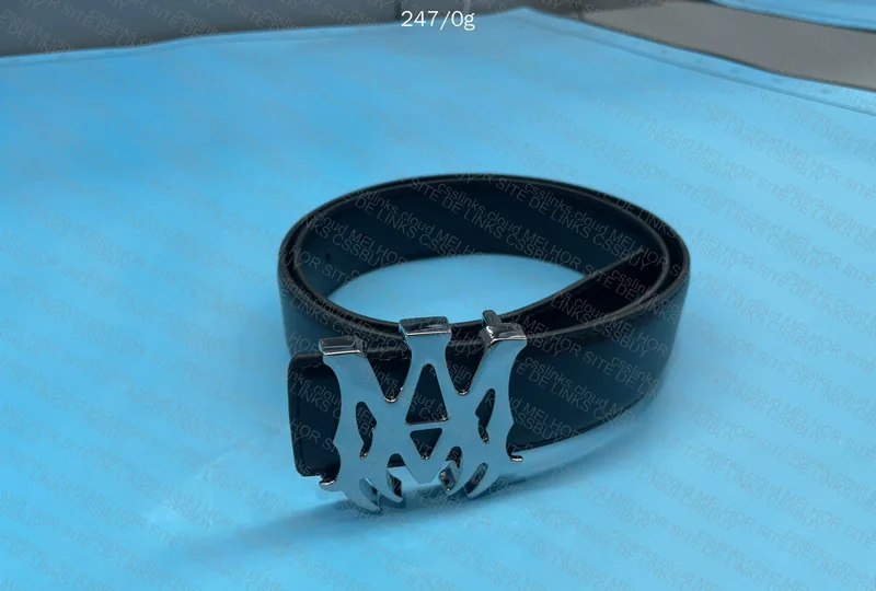 Amiri Silver Buckle Belt 2