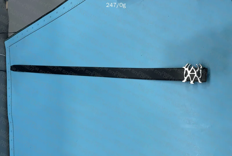 Amiri Silver Buckle Belt 3