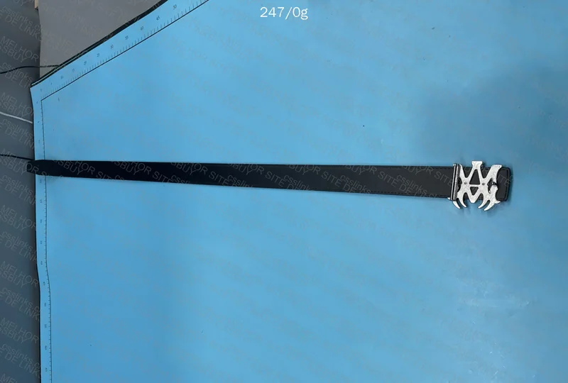 Amiri Silver Buckle Belt 4