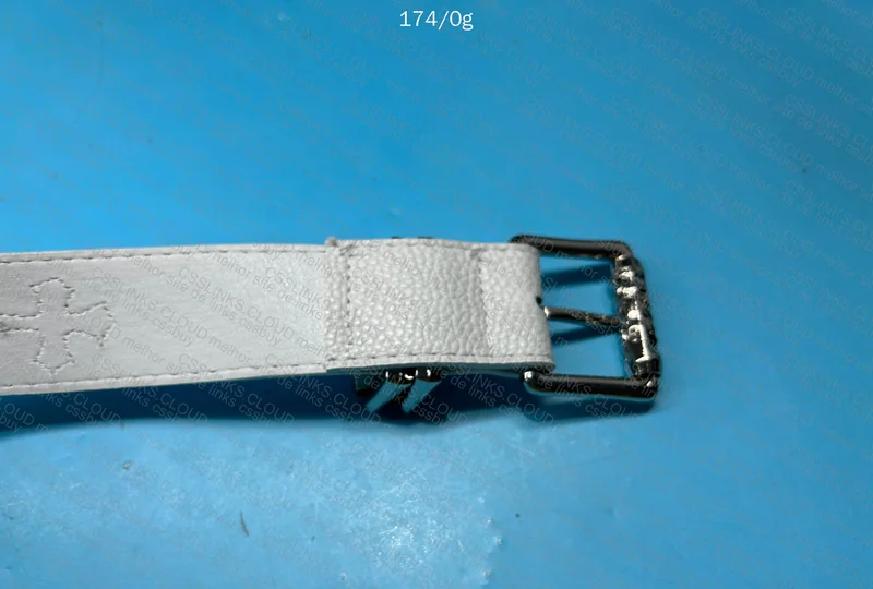 White Chrome Hearts Belt 2