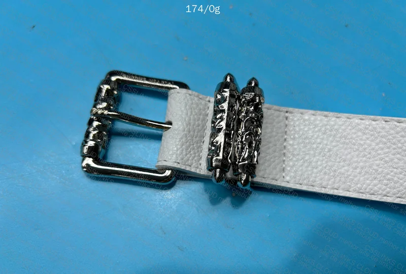 White Chrome Hearts Belt 3