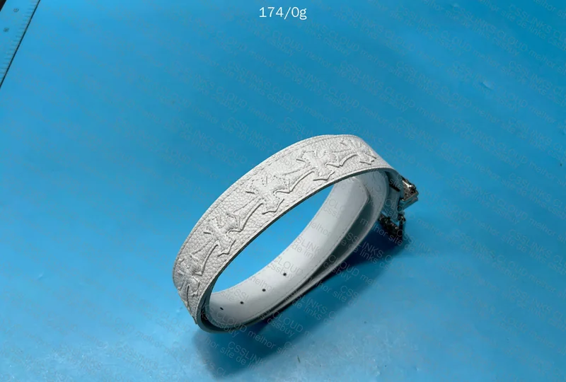 White Chrome Hearts Belt 4