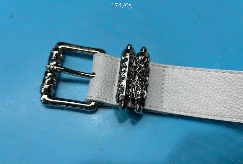 White Chrome Hearts Belt 6