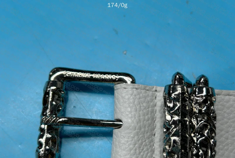 White Chrome Hearts Belt 8