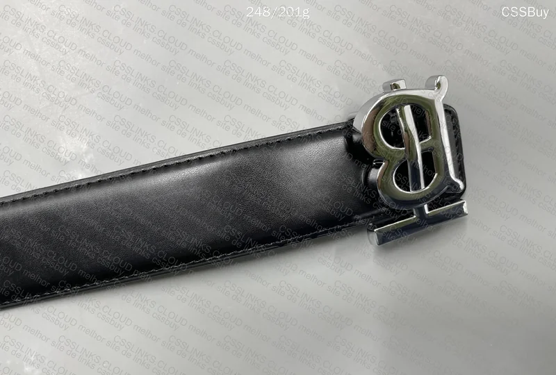 Burberry Silver Belt 125cm