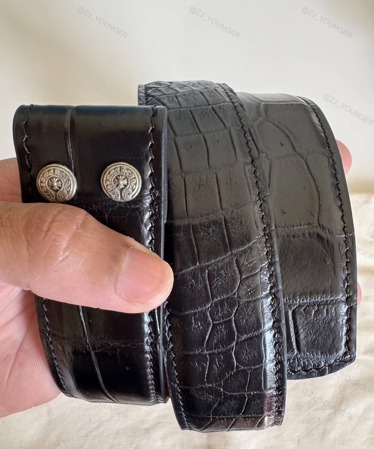 Chrome Hearts Crocodile Leather Belt for DUCK @ZJ_YOUNGER 16