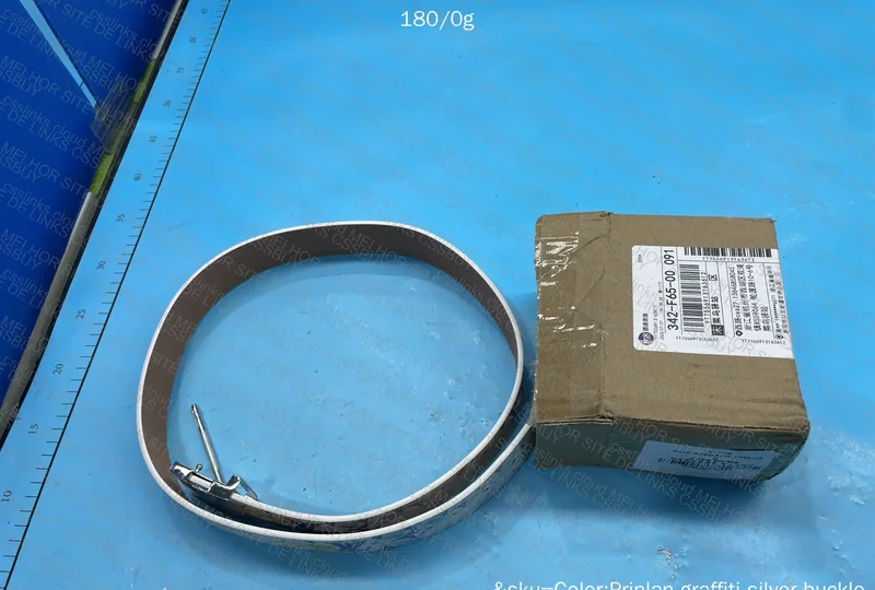 LV Printed Belt with Gold Buckle