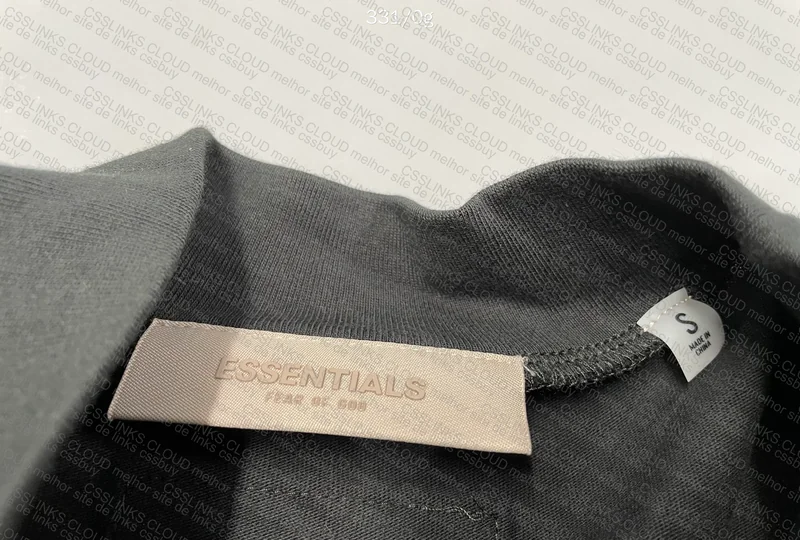 (W/ MEASUREMENTS) ESSENTIALS BLACK T-SHIRT 2
