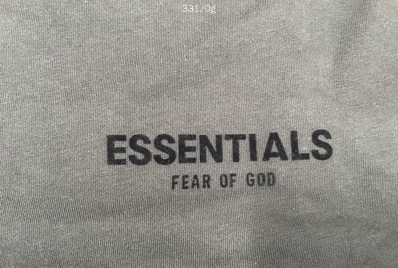 (W/ MEASUREMENTS) ESSENTIALS BLACK T-SHIRT 5