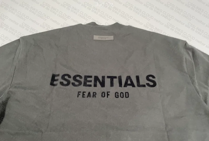 (W/ MEASUREMENTS) ESSENTIALS BLACK T-SHIRT 6