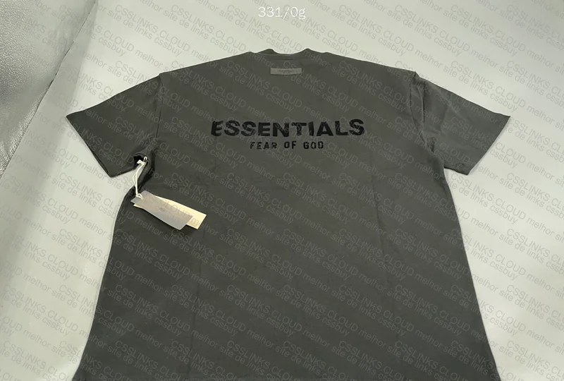 (W/ MEASUREMENTS) ESSENTIALS BLACK T-SHIRT 7