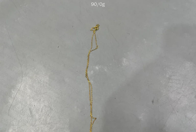 Gold-Plated Necklace with Letter Pendant 3
