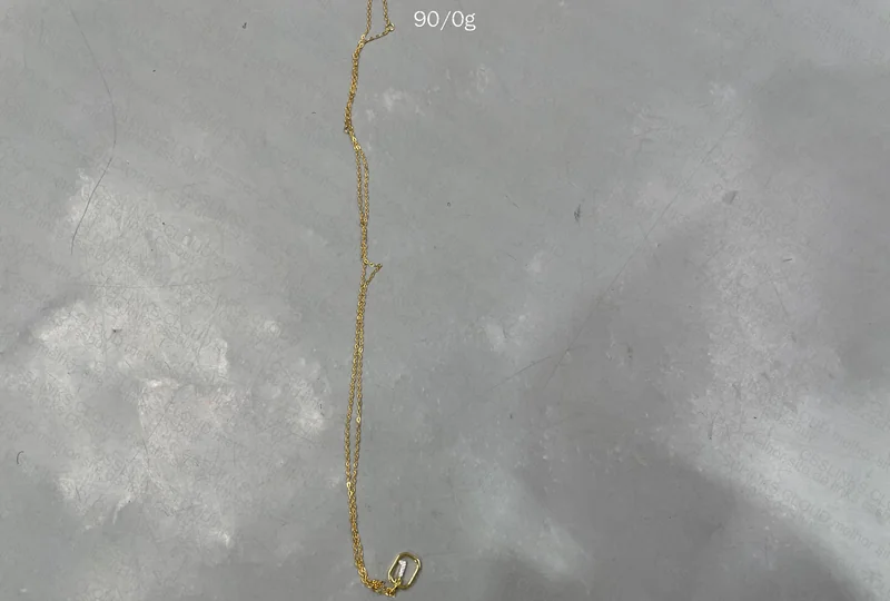 Gold-Plated Necklace with Letter Pendant 4