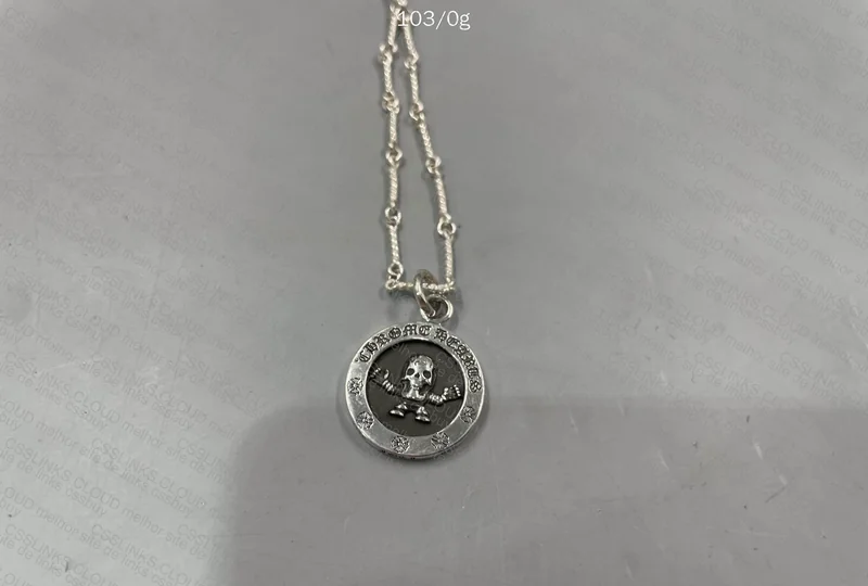 Chrome Hearts Round 925 Silver Necklace 3