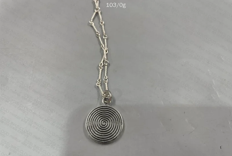 Chrome Hearts Round 925 Silver Necklace 4