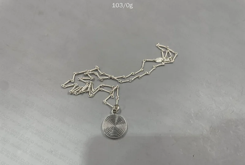 Chrome Hearts Round 925 Silver Necklace 5