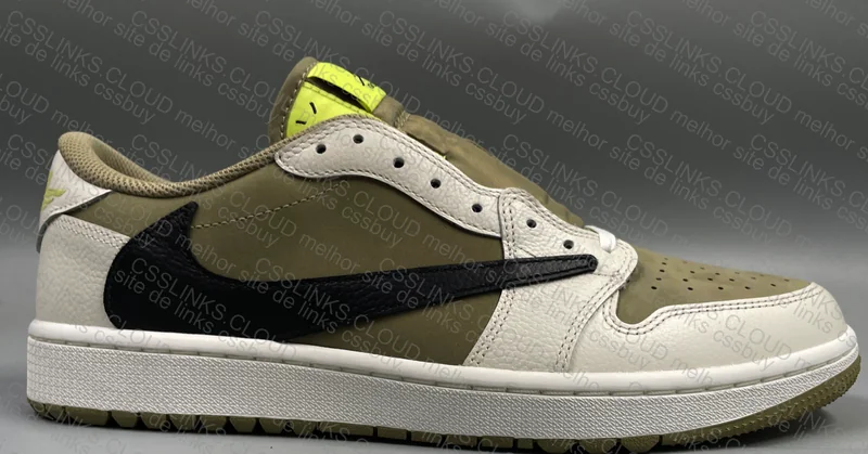 AJ1 LOW REVERSE GOLF TRAVIS SCOTT "OLIVE" 5